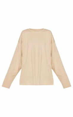 PrettyLittleThing T-Shirts*Cotton Oversized Long Sleeve T-Shirt