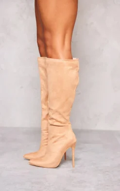 PrettyLittleThing Knee High Boots*Emmi Faux Suede Knee Boots