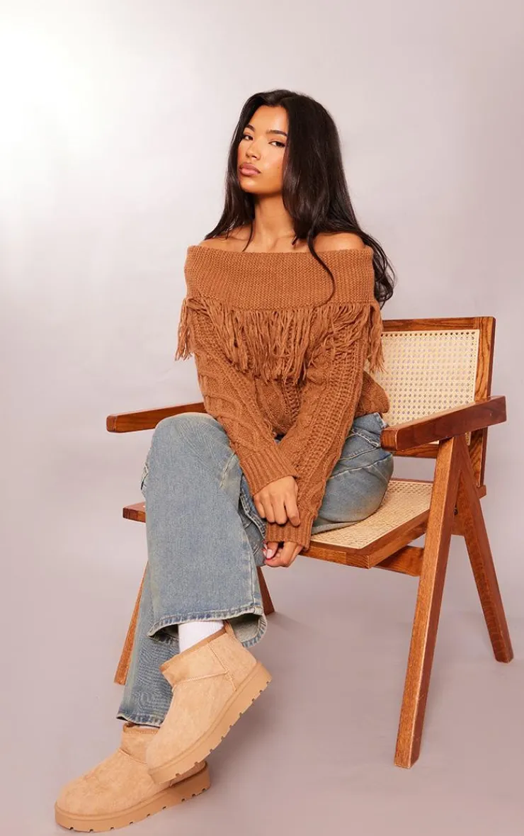 PrettyLittleThing Ankle Boots*Faux Suede Cleated Mini Ankle Boots