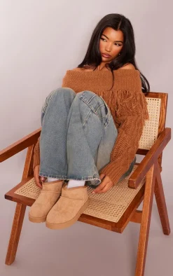PrettyLittleThing Ankle Boots*Faux Suede Cleated Mini Ankle Boots