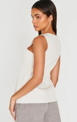 PrettyLittleThing Shirts*Longline Split Hem Vest