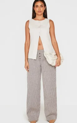 PrettyLittleThing Shirts*Longline Split Hem Vest