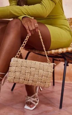 PrettyLittleThing Shoulder Bags*Oversized Weave Shoulder Bag