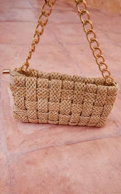 PrettyLittleThing Shoulder Bags*Oversized Weave Shoulder Bag