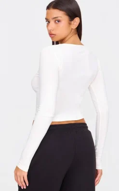 PrettyLittleThing T-Shirts*Premium Fitted Long Sleeve T Shirt