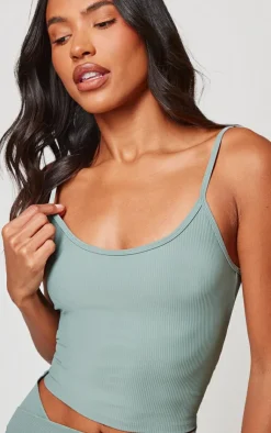 PrettyLittleThing Gym Wear*Active Rib Strappy Vest Top