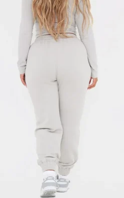 PrettyLittleThing Shape High Waisted Cuffed Sweatpants Ash Grey
