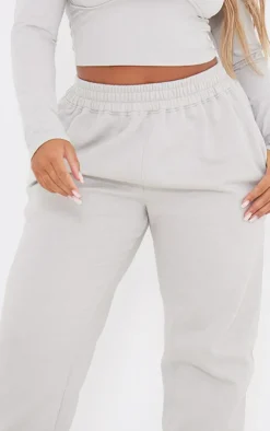 PrettyLittleThing Shape High Waisted Cuffed Sweatpants Ash Grey