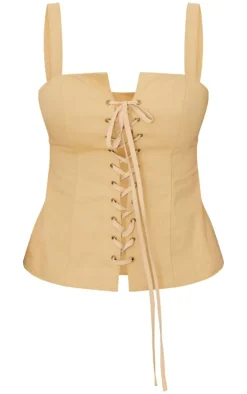 PrettyLittleThing Corsets*Shape Square Neck Long Line Cargo Corset Top