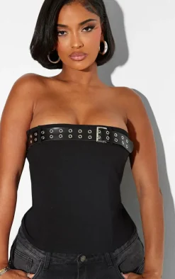 PrettyLittleThing Corsets*Shape Bengaline Buckle Detail Corset