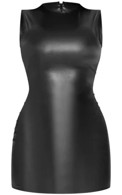 Shape Faux Leather Bodycon Dress-PrettyLittleThing Hot