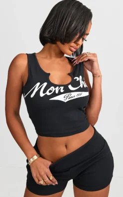 Best PrettyLittleThing Shape Foldover Rib Waist Hot Pants Black