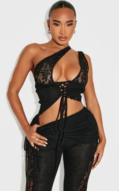 PrettyLittleThing Bralets*Shape Lace Up Bralet Top