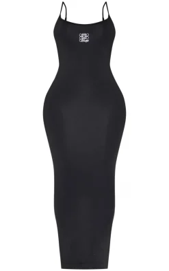 Shape Logo Seamless Maxi Dress-PrettyLittleThing New