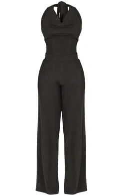 Shape Lurex Glitter Cowl Neck Jumpsuit-PrettyLittleThing Discount