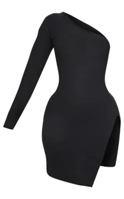Shape One Shoulder Split Bodycon Dress-PrettyLittleThing Best