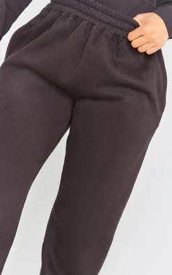 Sale PrettyLittleThing Shape Pocket High Waist Cuffed Sweatpants Black