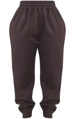 Sale PrettyLittleThing Shape Pocket High Waist Cuffed Sweatpants Black