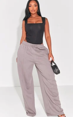 PrettyLittleThing Sleeveless Tops*Shape Ribbed Square Neck Sleeveless Bodysuit
