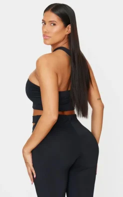 Shape Sculp Asymmetric Strappy Crop Top-PrettyLittleThing Outlet