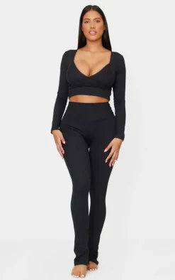 PrettyLittleThing Snatched*Shape Sculpt High Waisted Side Split Leggings