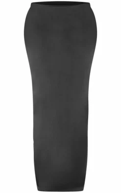 Sale PrettyLittleThing Shape Sculpt Maxi Skirt Black
