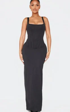 Shape Sculpt Square Neck Corseted Maxi Dress.-PrettyLittleThing Sale