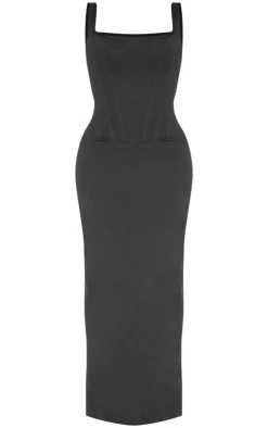 Shape Sculpt Square Neck Corseted Maxi Dress.-PrettyLittleThing Sale
