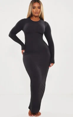 PrettyLittleThing Snatched*Shape Sculpted Long Sleeve Maxi Dress