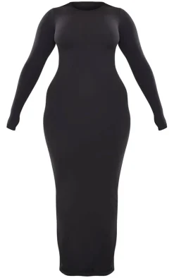 PrettyLittleThing Snatched*Shape Sculpted Long Sleeve Maxi Dress