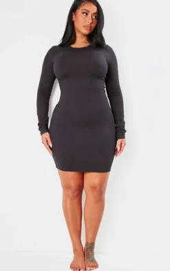Shape Sculpted Long Sleeve Bodycon Dress-PrettyLittleThing Discount