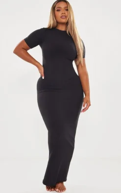 PrettyLittleThing Snatched*Shape Sculpted Short Sleeve Maxi Dress