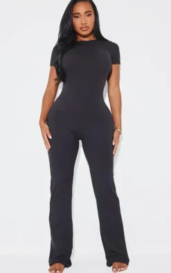 PrettyLittleThing Christmas Shop*Shape Sculpted Short Sleeve Jumpsuit
