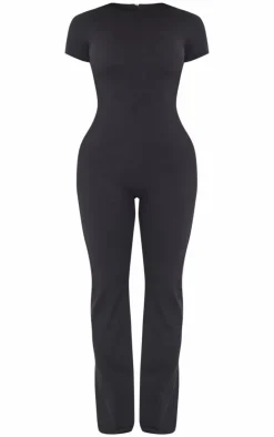 PrettyLittleThing Christmas Shop*Shape Sculpted Short Sleeve Jumpsuit