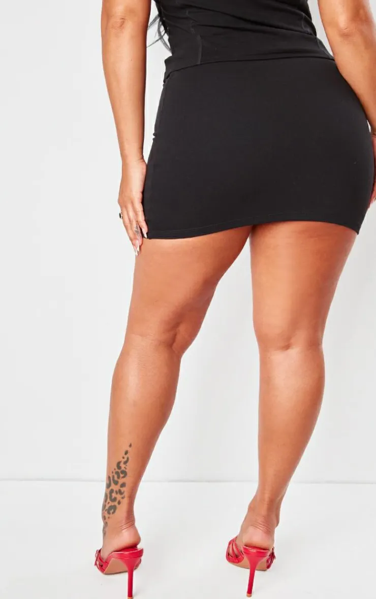 Best PrettyLittleThing Shape Sculpted V Waist Mini Skirt Black
