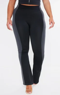 PrettyLittleThing Shape Seamless Contrast High Waist Leggings Black