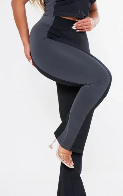 PrettyLittleThing Shape Seamless Contrast High Waist Leggings Black