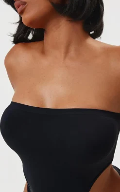 PrettyLittleThing Sleeveless Tops*Shape Seamless Open Back Bandeau Bodysuit