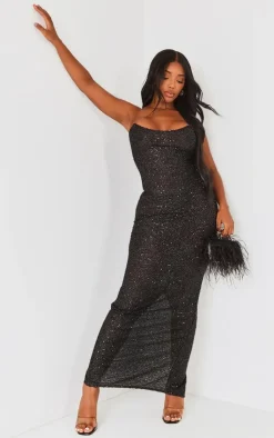 Shape Sequin Bandeau Maxi Dress-PrettyLittleThing Online