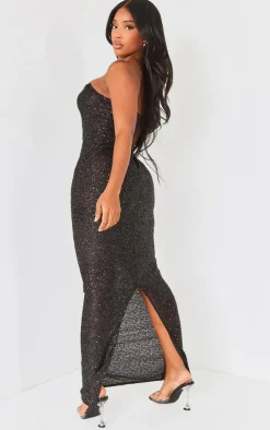 Shape Sequin Bandeau Maxi Dress-PrettyLittleThing Online