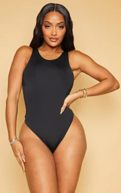 PrettyLittleThing Sleeveless Tops*Shape Sleeveless Slinky Bodysuit