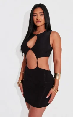 Shape Slinky Cut Out Backless Bodycon Dress-PrettyLittleThing Discount