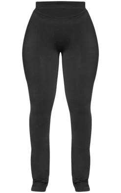 Clearance PrettyLittleThing Shape Soft Seamless Cut Out Flare Pants Black