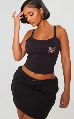 Best PrettyLittleThing Shape Toggle Waist Pocket Detail Mini Skirt Black