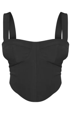 PrettyLittleThing Corsets*Shape Woven Corset Crop Top