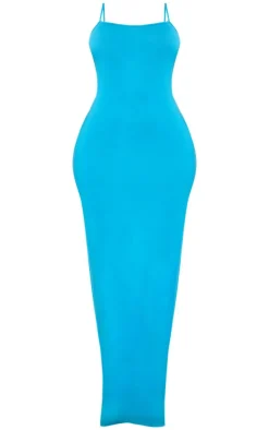 Shape Blue Jersey Strappy Maxi Dress-PrettyLittleThing Sale