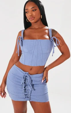 Shape Woven Strappy Corset-PrettyLittleThing Best