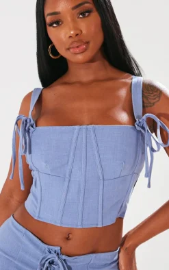 Shape Woven Strappy Corset-PrettyLittleThing Best