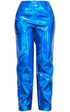 Shape Metallic Straight Leg Pants-PrettyLittleThing Hot