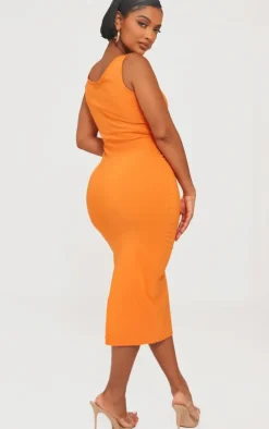 Shape Cup Detail Strappy Midi Dress-PrettyLittleThing